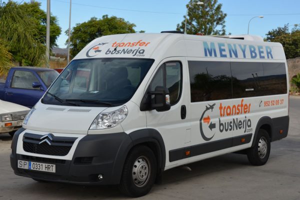 Exeterior Mini Bus transfer Nerja
